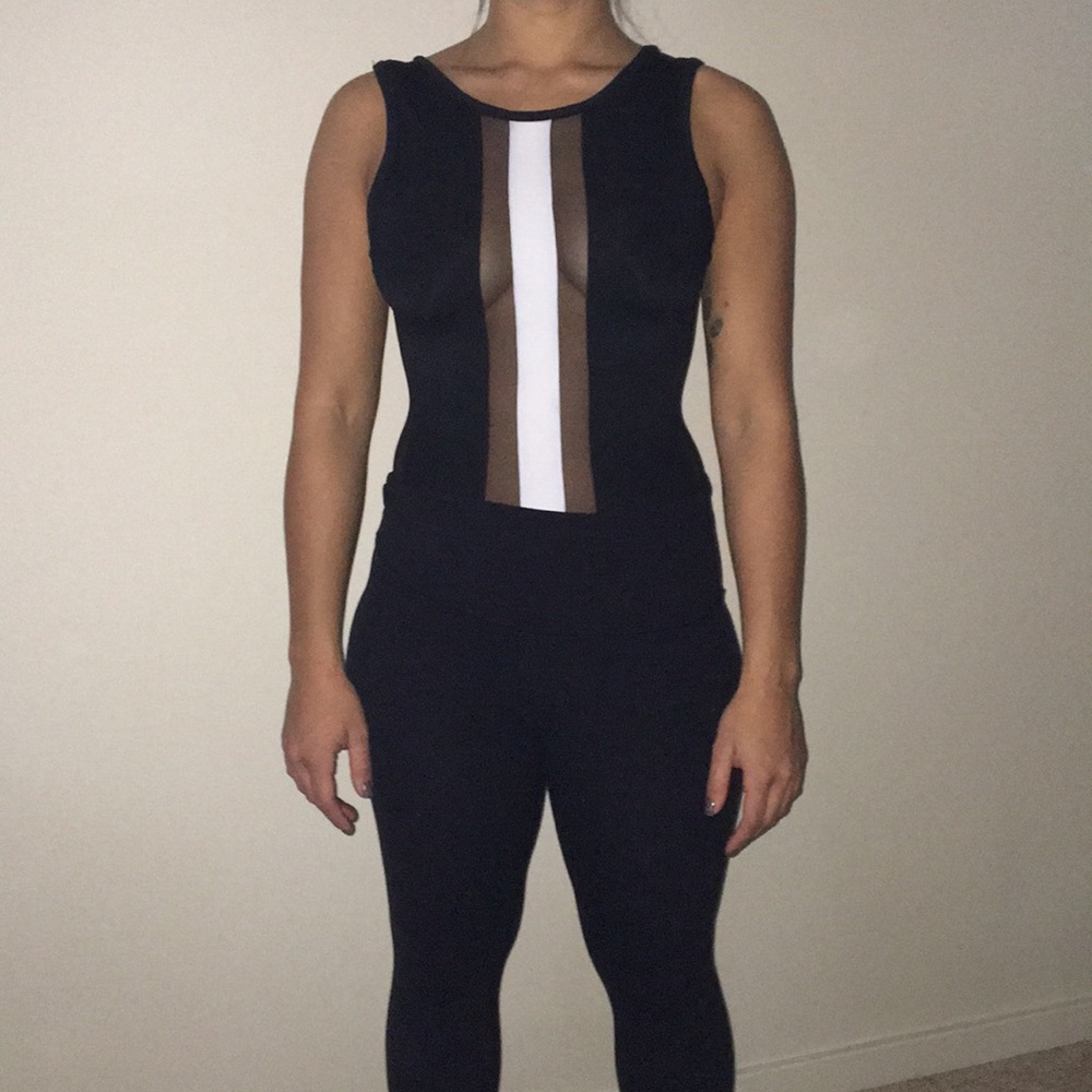 BLACK AND WHITE BODYSUIT NWT